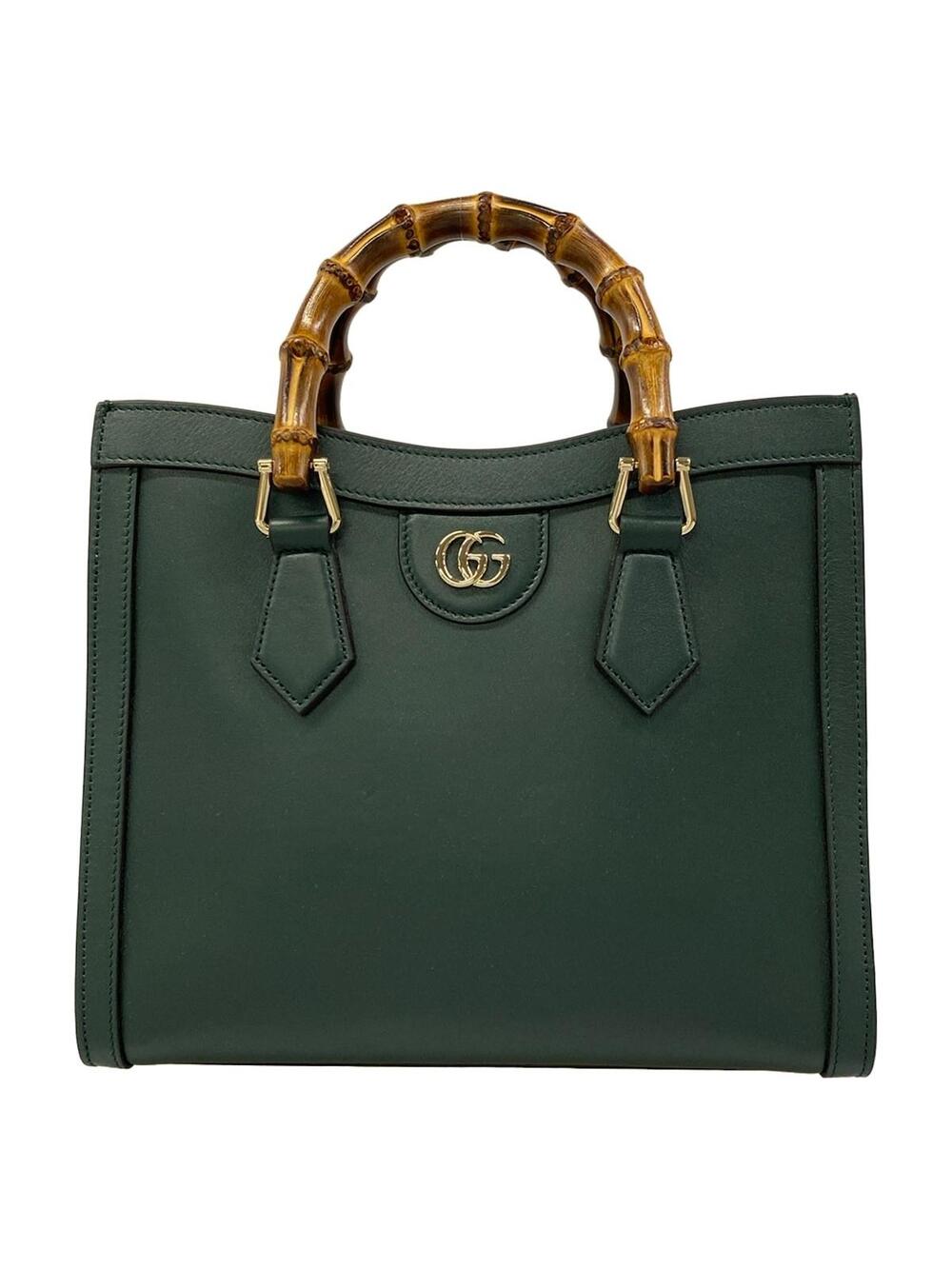 Gucci Diana Tote Medium/Bamboo Green #346082G21B